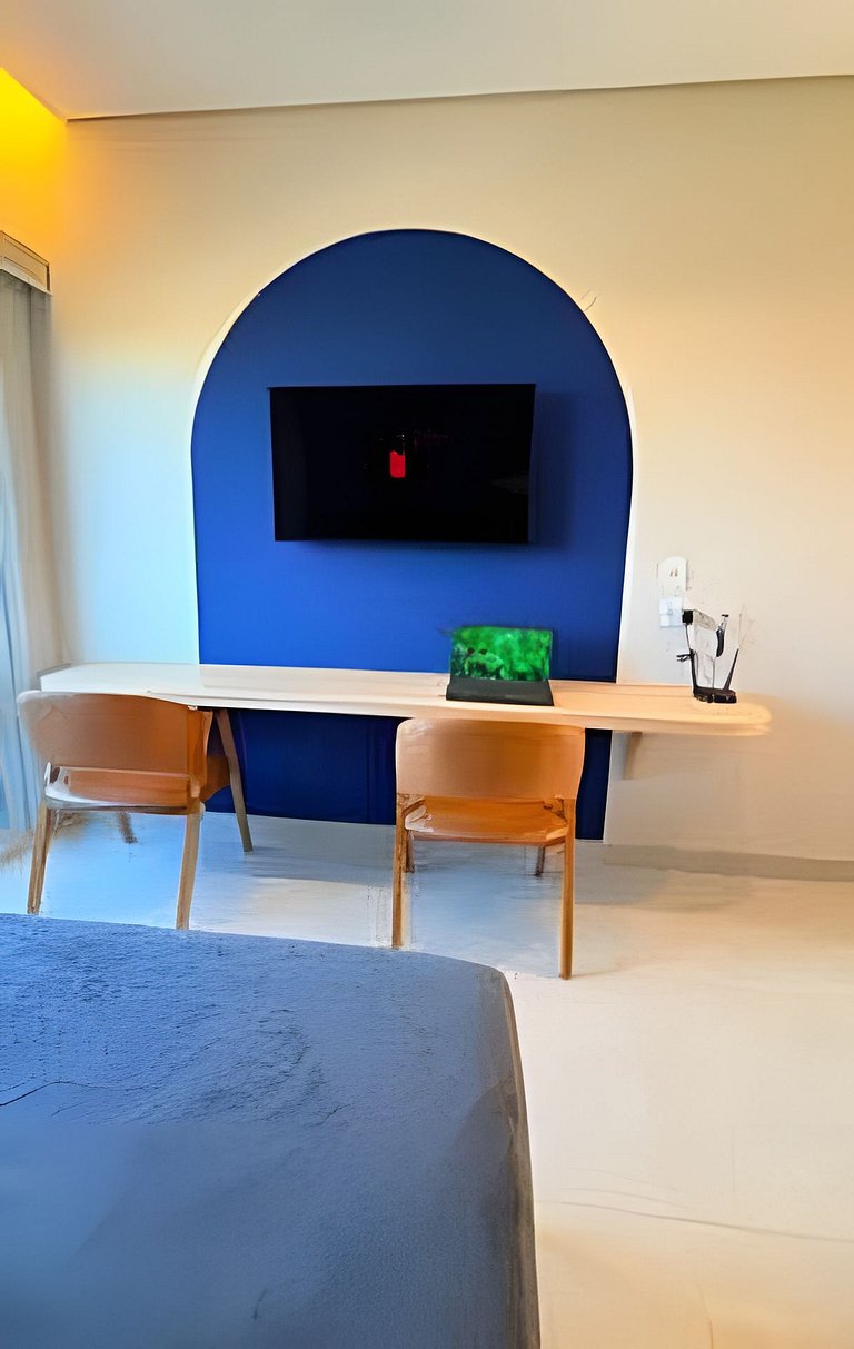 5 min do Centro - Flat Novo Completo com Vaga