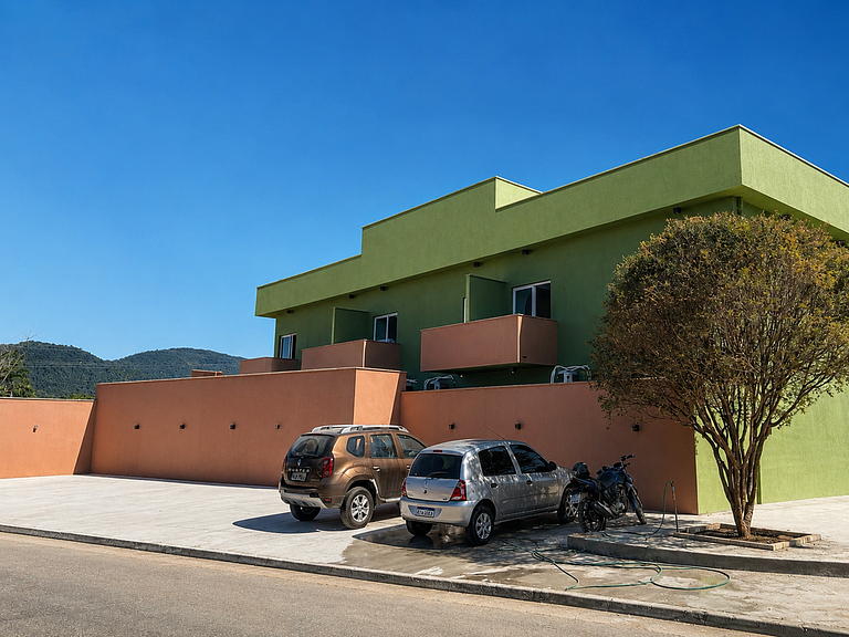 5 min do Centro - Flat Novo + Vaga - Aceita Pets